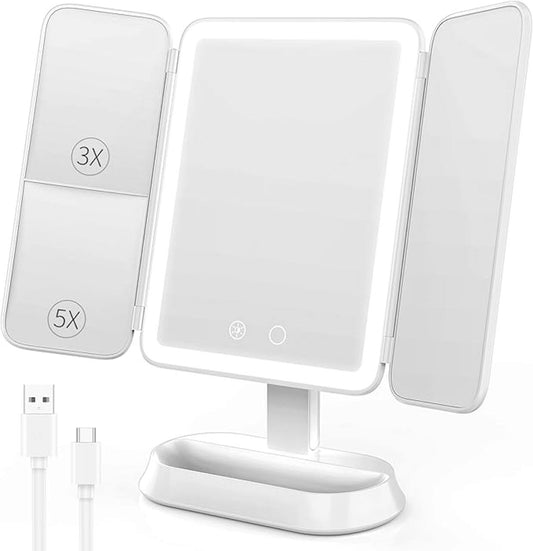 Tri-Fold Makeup Mirror – Your Ultimate Beauty Companion