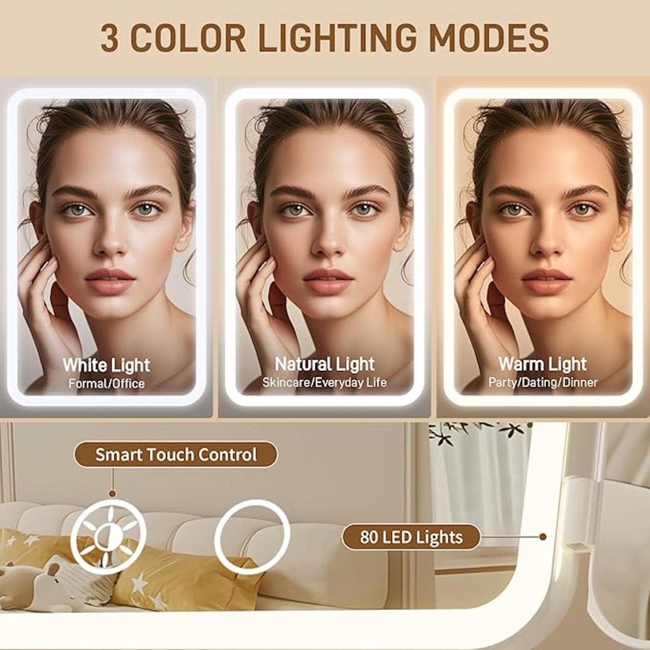 Tri-Fold Makeup Mirror – Your Ultimate Beauty Companion