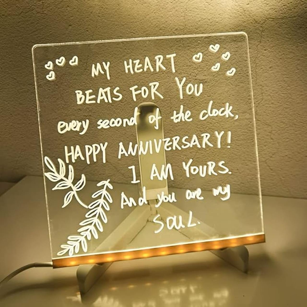 3D Acrylic LED Writing Board with Pen